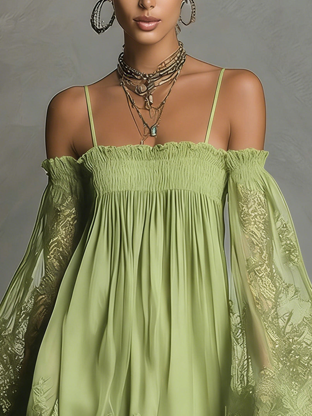 Camille | Elegant Lace Off Shoulder Mini Dress