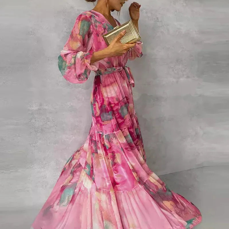 Sophie | Elegant Floral Maxi Dress