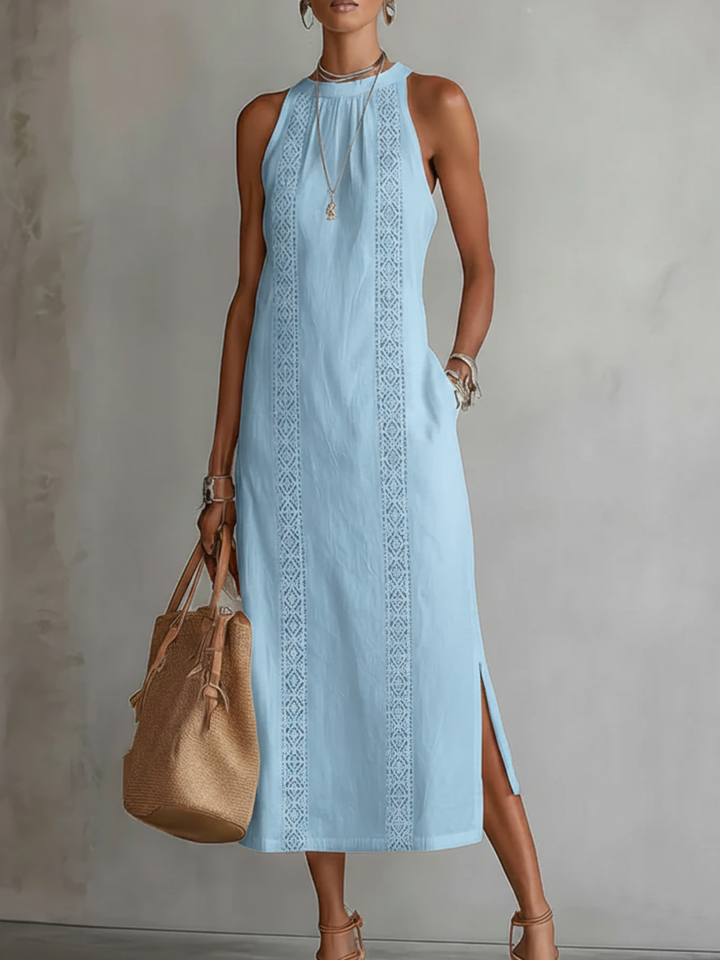 Jimena | Relaxed Lace White Maxi Dress